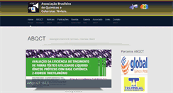 Desktop Screenshot of abqct.com.br